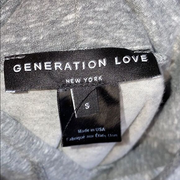 GENERATION LOVE Grey Twofer Hoodie-S - Picture 6 of 8